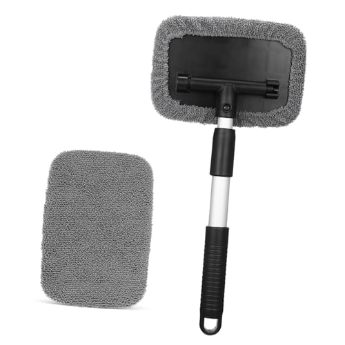 YOSADIER Teleskopische Reinigungsbürste für Windschutzscheiben Flexibler Auto Innenraum Waschbürsten mit Waschbaren Mikrofaser Pads und Komfortablem Griff für Effektive von Fenster und YOSADIER Teleskopische Reinigungsbürste für Windschutzscheiben Flexibler Auto Innenraum Waschbürsten mit Waschbaren Mikrofaser Pads und Komfortablem Griff für Effektive von Fenster und von YOSADIER