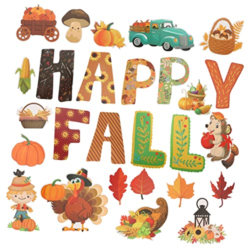 YOSADIER Thanksgiving Papier Ausschnitte Set Herbstliche Klassenzimmer Pinnwand Dekoration Teilig Sichere Papiermaterialien Vielseitig für Tafel Wand Fenster Diy Bastelprojekte Geeignet YOSADIER Thanksgiving Papier Ausschnitte Set Herbstliche Klassenzimmer Pinnwand Dekoration Teilig Sichere Papiermaterialien Vielseitig für Tafel Wand Fenster Diy Bastelprojekte Geeignet von YOSADIER