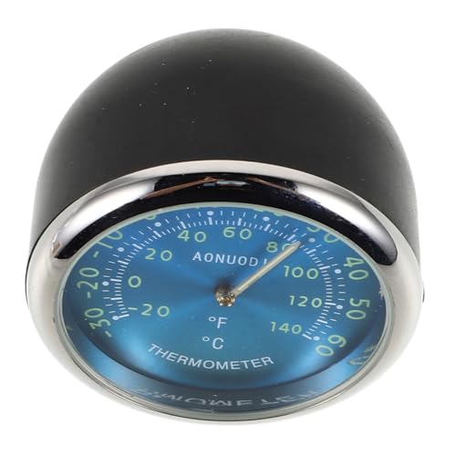 YOSADIER Thermometer für Auto mit Leuchtanzeige und Quarz Uhr Präzise Temperatur und Zeitmessung für Armaturenbrett für Nachtfahrten und Stilvolle Innenraumgestaltung von YOSADIER