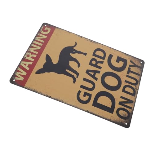 YOSADIER Warnschild Hund Vintage Metall Schild Achtung Hund im Wetterfestes Stabiles Schild für Garten Zaun und Einfahrt mit Vorgebohrten Löchern zur Einfachen YOSADIER Warnschild Hund Vintage Metall Schild Achtung Hund im Wetterfestes Stabiles Schild für Garten Zaun und Einfahrt mit Vorgebohrten Löchern zur Einfachen von YOSADIER