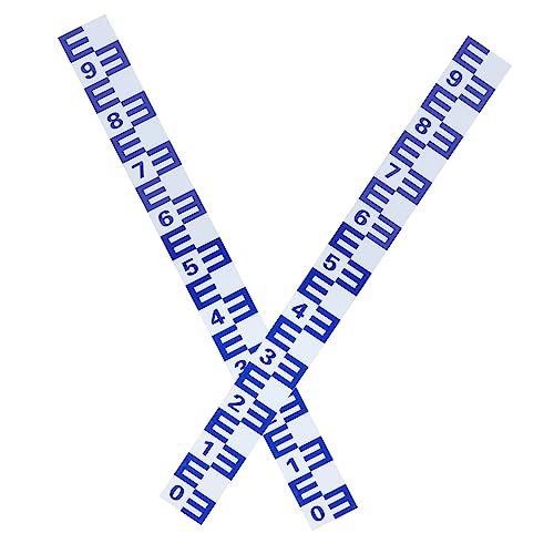 YOSADIER Wassermessaufkleber Selbstklebende Wasserstandsanzeiger Reflektierende Messskalen für Pools und Aquarien Installieren Langlebig und Praktisch Aluminiumfolie von YOSADIER