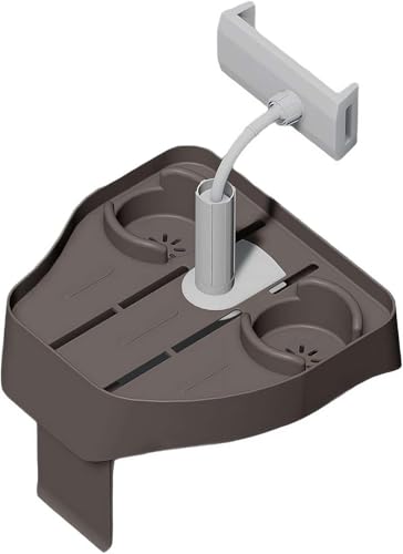 YOSEDVCB Verstellbarer 3-in-1-Whirlpool-Tabletttisch, Aufsteckbarer Getränkehalter for Schwimmbäder Und Telefonhalter, Rutschfestes Getränketablett for Aufblasbare Whirlpools von YOSEDVCB