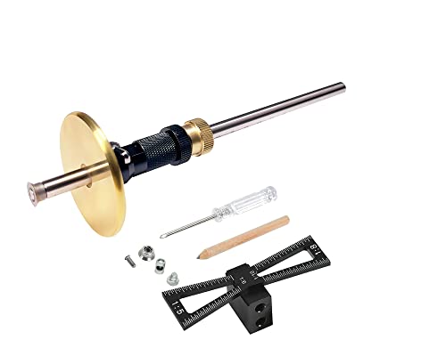 YOSELIN Schwalbenschwanz-Markierungslehre plus Holzbearbeitungswerkzeug-Set inkl 2 Ausstechformen, 1 Bleistift,1 -Schwalbenschwanz.Die Mikro-Anpassungsfunktion macht kleine Abweichungen einfach von YOSELIN