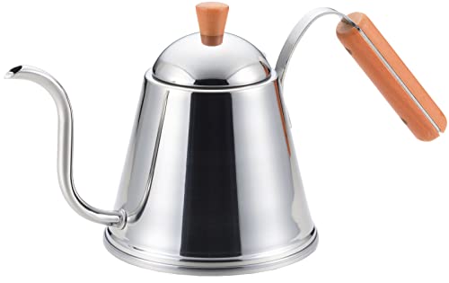 Yoshikawa 1 Litre Stainless Steel Cafe Time Drip Stove Kettle with Wooden Handle von YOSHIKAWA