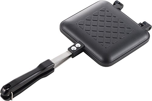 Yoshikawa SJ2408 Heißsandbereiter, für Gasfeuer, knusprig, einzeln mit Fluor verarbeitet, gegerbter Grill, Gesamtbreite 5,9 x Länge 13,8 x Höhe 3,3 cm (15 x 35 x 3,2 cm), schwarz, Outdoor Camping von Yoshikawa