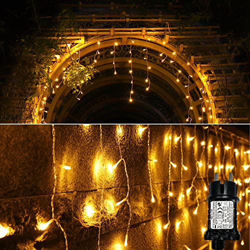 YOSION Lichtervorhang, 325 LED 3m x 3m Lichterketten Vorhang mit Stecker Timer, 8 Modi, Wasserdicht Wand Lichterkette für Innen & Außen Weihnachten Garten Fenster Schlafzimmer Balkon Deko YOSION Lichtervorhang, 325 LED 3m x 3m Lichterketten Vorhang mit Stecker Timer, 8 Modi, Wasserdicht Wand Lichterkette für Innen & Außen Weihnachten Garten Fenster Schlafzimmer Balkon Deko von YOSION