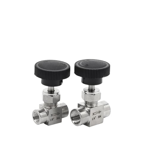 1/8 "1/4" 3/8 "1/2" 3/4 "BSP Gleich Innengewinde 304 Edelstahl Durchflussregelung Absperrventil Nadelventil(1/2") von YOSLQRRCX