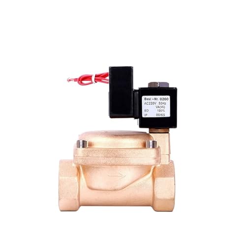 1-1/4" Energy Saving Pilot Operated High Pressure Normally Closed Brass Solenoid Valve 24 Hours Energize Not Fever 220V 24V 12V(220VAC_EPDM SEAL) von YOSLQRRCX