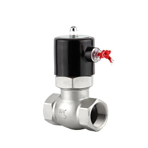1-1/4" High Temperature Stainless Steel Steam Solenoid Valve Normally Closed 2-Way Female thread Electric Valves 220V 24V 12V(12VDC) von YOSLQRRCX
