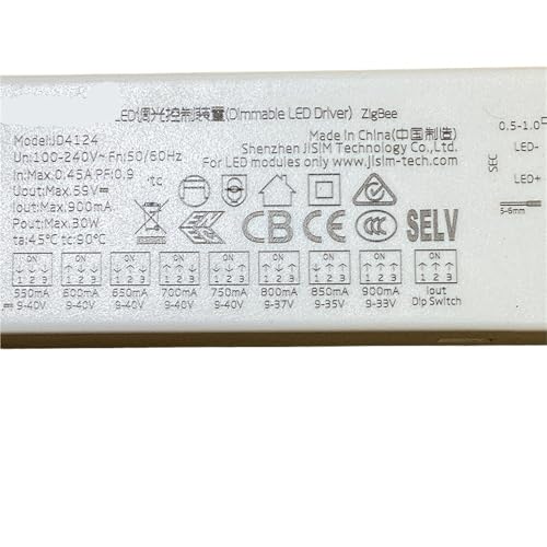 100-240V 12W 30W 40W Smart LED Driver LED Controller Device Compatible with Alexa/Google Home/Smart Life/Tuya Smart(30W Single Color) von YOSLQRRCX