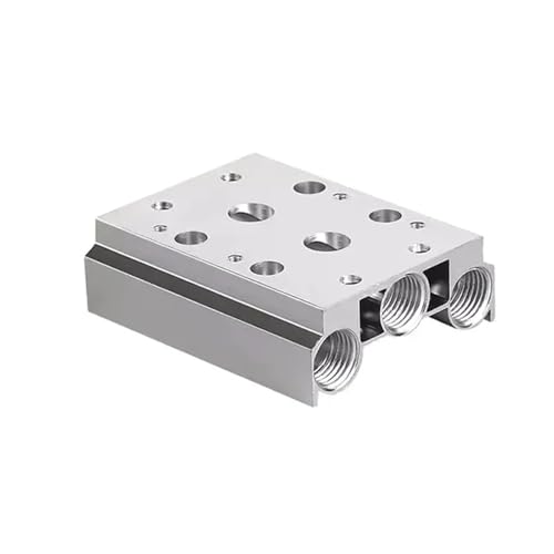 100M 200M 300M 400M Manifold Suitable For Pneumatic Solenoid Valve 4V110 4V210 4V310 4V410 Exhaust Plate Base(2F,100M) von YOSLQRRCX