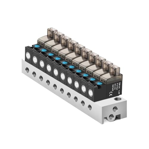 2 Weg 2 Position Hochfrequenz Miniatur Magnetventil Stationen 10mm Luftventil 30Hz Steuerventil 24V12V6V Vakuum(L-7 Stations 4mm) von YOSLQRRCX
