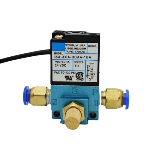 3 Way High Frequency Solenoid Valve 1/8 BSP NPT 12V 24V DC 35A-ACA/AAA-DDAA-1BA/DDBA/DDFA MAC Marking Dispensing Machine Valve(35A-AAA-DDBA-1BA,Without) von YOSLQRRCX