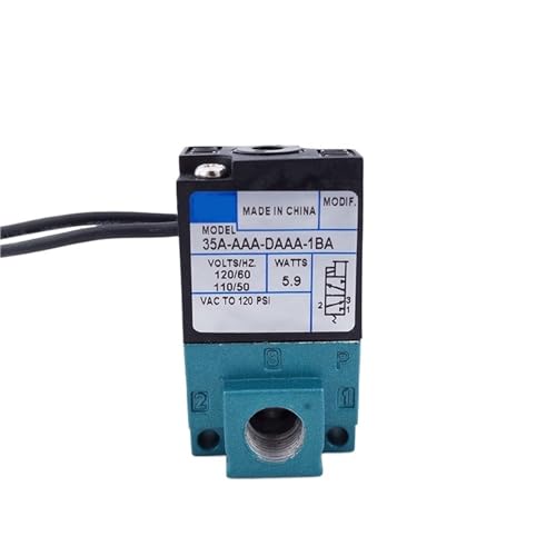 3-Wege-Hochfrequenz-Magnetventil 1/8 NPT 12 V 24 V 220 V 110 V 35A-AAA/ACA-DDBA/DDFA/DAAA/DDAA/DFFA-1BA Ventil For Abgabemaschine(35A-ACA-DDAA-1BA) von YOSLQRRCX