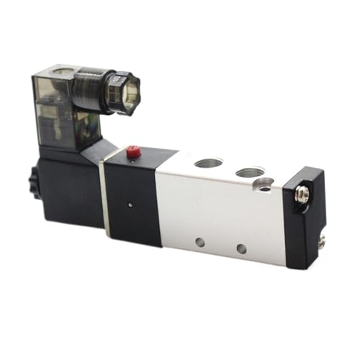 4V110-06 5-Wege-2-Positionen-Pneumatik-Magnetventil 1/8 Zoll DC 24 V DC 12 V AC 24 V AC 110 V AC220 V mit 4 mm 6 mm 8 mm Anschluss(ONLY 4V110-06,DC12V) von YOSLQRRCX