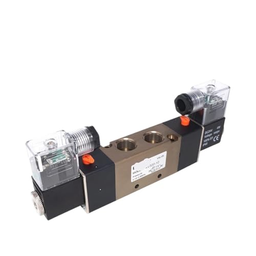 4V320-10 DC 12V 24V 110V 220V 380V 3/8 "BSPT 2 Position 5 Wege Pneumatisches Magnetventil(4V320-10 DC12V,With 4mm Fittings) von YOSLQRRCX
