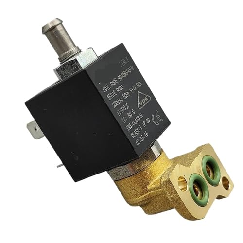 9000BH AC 220 V 230 V 2-Positionen-3-Wege-Elektromagnetventil aus Messing, normalerweise geschlossener Typ for Kaffeemaschinendampf-Heißwasser von YOSLQRRCX