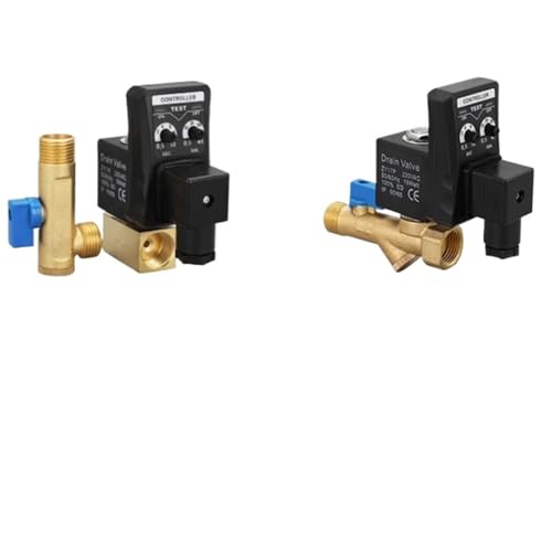 AC 220 V 1/2 Zoll elektronisches Ablassventil, elektrischer Timer, automatisches Wasserventil, Magnetventil for Luftkompressor-Kondensat(Only Controller) von YOSLQRRCX