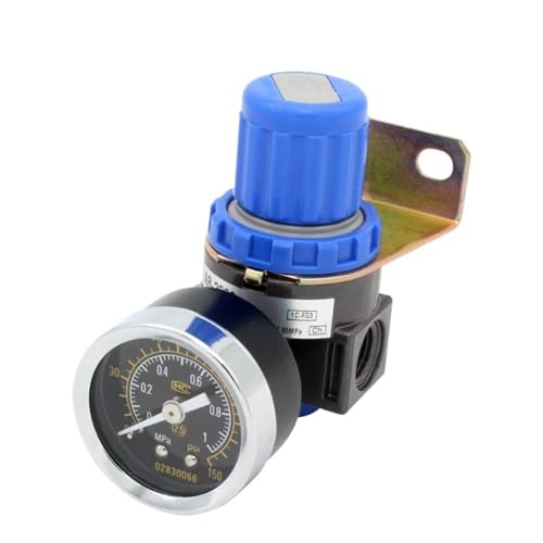 AR2000 1/4''Pneumatic Mini Air Pressure Relief Control Compressor Regulator Treatment Units Valve Gauge Fitting(PM20 SM20) von YOSLQRRCX