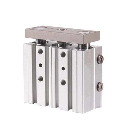 Air Cylinder TC TCM Series 40mm Bore TCM40 Tri-rod Cylinder Pneumatic Cylinder Bronze Bearing With Magnet Double Acting Type(TCM40X75S) von YOSLQRRCX