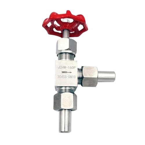 Angle Needle Valve J24W-160P Welded Needle Valves High Pressure 304 Stainless Steel Globe Valve(DN15 OD18mm) von YOSLQRRCX