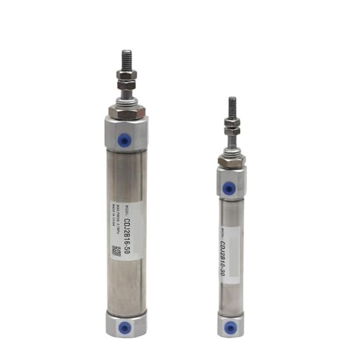 CJ2KB10 CDJ2KB16 Mini Pneumatic Cylinder Double Acting CDJ2KB10-25Z-B CDJ2KB10-50 CDJ2KB16-30 CDJ2KB16-75Z-B CDJ2KB16-100-B(Stroke 200mm,CDJ2KB10 Bore10mm) von YOSLQRRCX