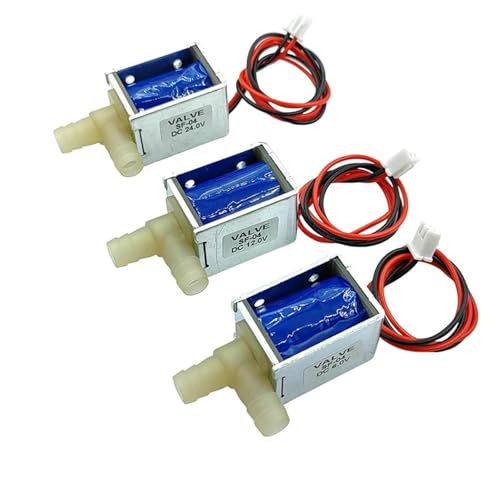 DC 6 V/12 V/24 V 2-Wege-Mini-Elektromagnetventil, Normalerweise Geschlossen, N/C, Mikro-Wasserdurchflussregelventil, Gartenblumen-Bewässerungsventil(DC 12.0V) von YOSLQRRCX