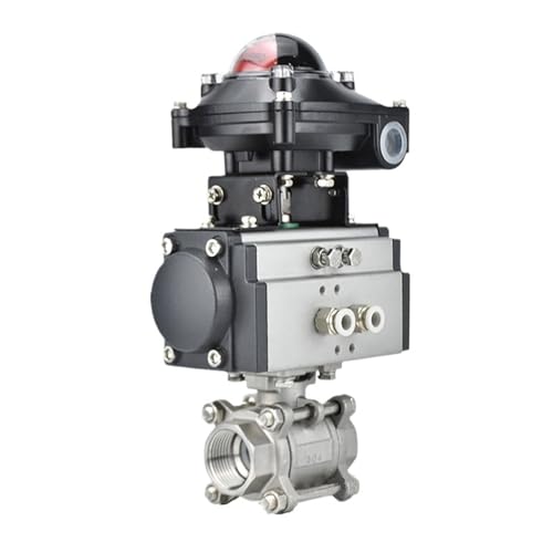 DN40 Pneumatic Ball Valve With Limit Switch Signal Feedback Three piece High Platform Stainless steel Q611F-16P Double Acting von YOSLQRRCX