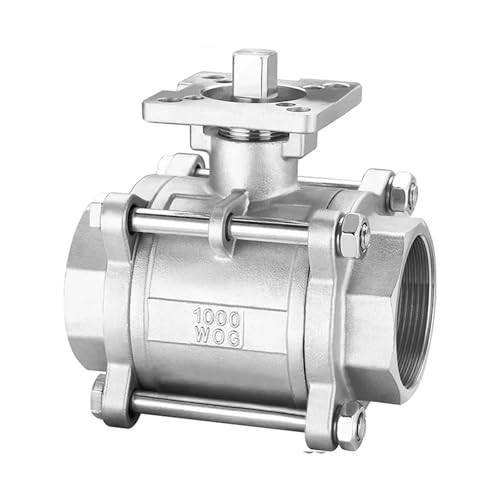 DN65 Three Piece High Platform Ball Valve SS304 Stainless Steel Internal Thread High Temperature Corrosion Resistance von YOSLQRRCX