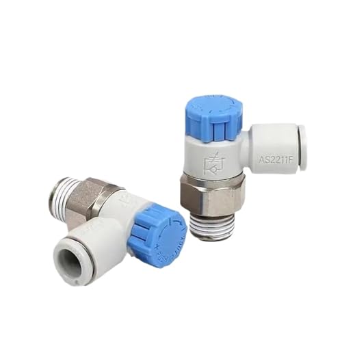Elbow Fittings AS1211F AS2211F AS3211F Flow Control Valve Regulator Valve Pneumatic Fittings Regulator S-AS1211F-M5-04A(S-AS3211F-03-06SA) von YOSLQRRCX
