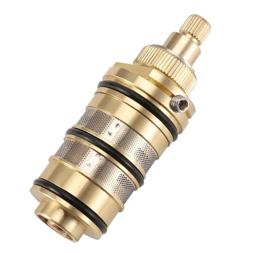 Ersatz-Thermostatkartusche Aus Messing, Reparatursatz For Duschmischerventilstangen, Wasserhahn Zur Regelung Der Wassertemperatur Im Badezimmer Ersatz-Thermostatkartusche Aus Messing, Reparatursatz For Duschmischerventilstangen, Wasserhahn Zur Regelung Der Wassertemperatur Im Badezimmer von YOSLQRRCX