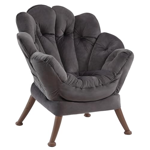 YOTATING Floral Shape Lazy Chair, Modern Lounge Accent Chair with Armrests and a Side Pocket, Leisure Sofa Chair, Reading Chairfor Small Space, Corner Chair von YOTATING