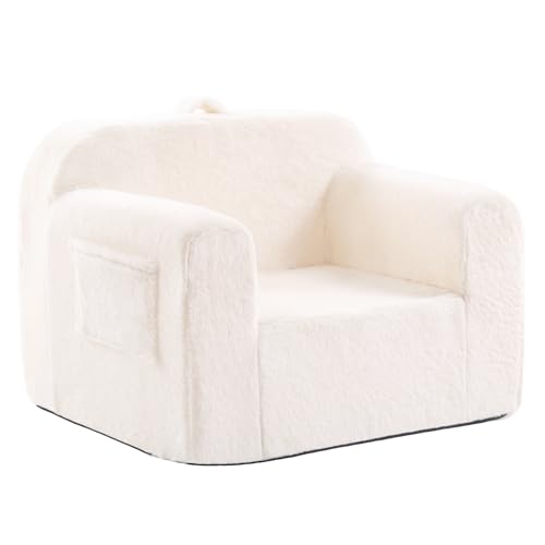 YOTATING Kids Sofa Toddler Chair, Chirldren Couch with Side Pockets with Removable and Washable Cover Carrying Handle Toddler Armrest Chair Kids Read Sofa for Girl or Boy von YOTATING