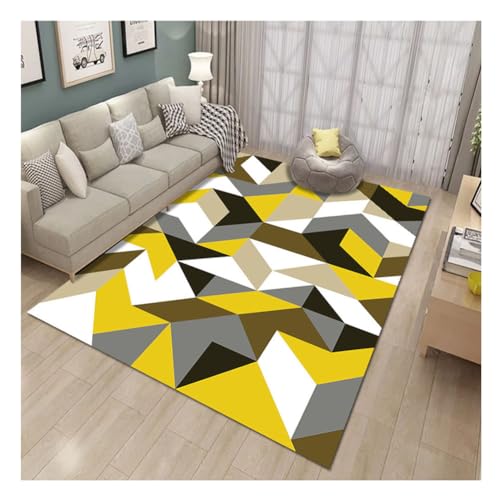 Nordische Bedruckt Bereichsteppich Eingangsmatte Moderner Geometrischer Teppich Sofa Couchtisch Abstrakt Gemusterte Teppiche mit Rutschfester Rückseite 2 von YOUCAI