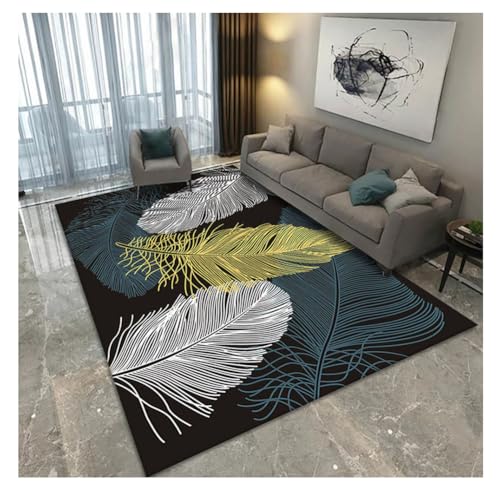 Nordische Bedruckt Bereichsteppich Eingangsmatte Moderner Geometrischer Teppich Sofa Couchtisch Abstrakt Gemusterte Teppiche mit Rutschfester Rückseite 22 von YOUCAI