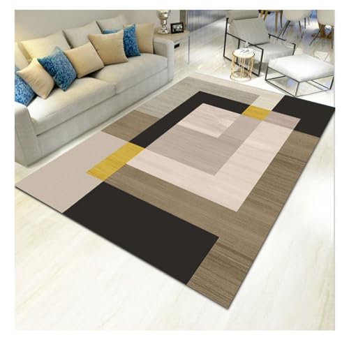 Nordische Bedruckt Bereichsteppich Eingangsmatte Moderner Geometrischer Teppich Sofa Couchtisch Abstrakt Gemusterte Teppiche mit Rutschfester Rückseite 83 von YOUCAI