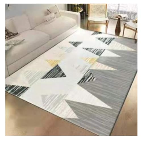 Nordische Bedruckt Bereichsteppich Eingangsmatte Moderner Geometrischer Teppich Sofa Couchtisch Abstrakt Gemusterte Teppiche mit Rutschfester Rückseite B850 von YOUCAI