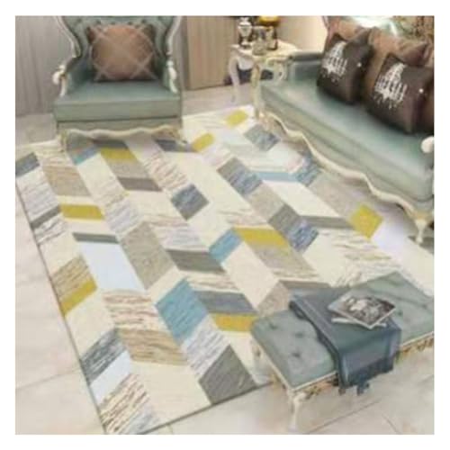 Nordische Bedruckt Bereichsteppich Eingangsmatte Moderner Geometrischer Teppich Sofa Couchtisch Abstrakt Gemusterte Teppiche mit Rutschfester Rückseite LiLuanHua von YOUCAI