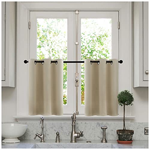 Vorhang Blickdicht Gardinen Thermovorhang mit Ösen Verdunklungsvorhang Ösenschal Vorhänge Gardine Schals Scheibengardine Fensterschal für Küche Büros Wohnzimmer Schlafzimmer Beige 106x114cm(1 Stück) Vorhang Blickdicht Gardinen Thermovorhang mit Ösen Verdunklungsvorhang Ösenschal Vorhänge Gardine Schals Scheibengardine Fensterschal für Küche Büros Wohnzimmer Schlafzimmer Beige 106x114cm(1 Stück) von YOUCAI