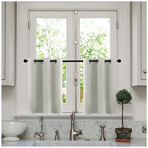 Vorhang Blickdicht Gardinen Thermovorhang mit Ösen Verdunklungsvorhang Ösenschal Vorhänge Gardine Schals Scheibengardine Fensterschal für Küche Büros Wohnzimmer Schlafzimmer Weiss 86x76cm(1 Stück) Vorhang Blickdicht Gardinen Thermovorhang mit Ösen Verdunklungsvorhang Ösenschal Vorhänge Gardine Schals Scheibengardine Fensterschal für Küche Büros Wohnzimmer Schlafzimmer Weiss 86x76cm(1 Stück) von YOUCAI