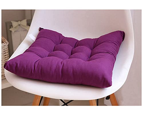 YOUCAI 4er-Set Sitzkissen mit Haltebändern für Indoor Und Outdoor Kissen Sitzkissen Stuhlkissen Auflage Sitzauflage Gepolstertes Weiches Gartenkissen,45x45cm,Violett von YOUCAI