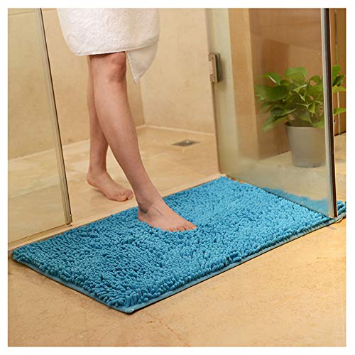 YOUCAI Badematte rutschfest Chenille Teppich Badteppich Verdickt Badezimmerteppich Weich Badeteppich Flauschige Mikrofaser Badvorleger, Supersaugfähig, Maschinenwaschbar,Blau3,70x140 YOUCAI Badematte rutschfest Chenille Teppich Badteppich Verdickt Badezimmerteppich Weich Badeteppich Flauschige Mikrofaser Badvorleger, Supersaugfähig, Maschinenwaschbar,Blau3,70x140 von YOUCAI