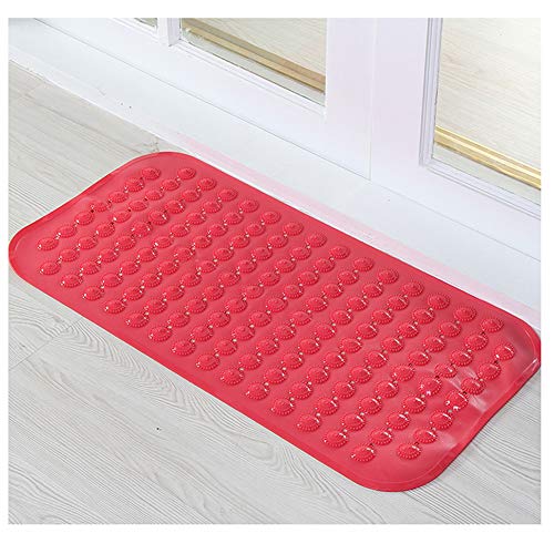 YOUCAI Badewannenmatte Duschmatte Extra Lang Antirutschmatte Badewanne Badewanneneinlage Für Kinder, Badematte rutschfest Mit Saugnapf Maschinenwaschbar,Rot,40x100cm von YOUCAI