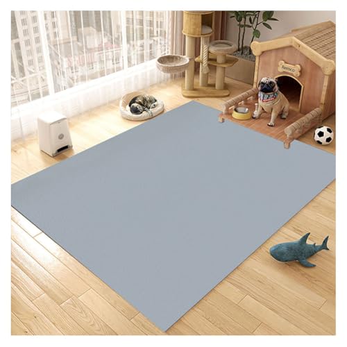 YOUCAI Haustier-Bodenmatte Wasserdicht PVC-Matte für Abwischbarer einfarbiger Teppich Läufer Fußmatte Wohnzimmer Deko Schlafzimmer für Eingang, Innenbereich und Küche Blaugrau YOUCAI Haustier-Bodenmatte Wasserdicht PVC-Matte für Abwischbarer einfarbiger Teppich Läufer Fußmatte Wohnzimmer Deko Schlafzimmer für Eingang, Innenbereich und Küche Blaugrau von YOUCAI