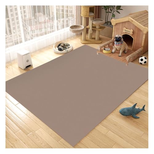 YOUCAI Haustier-Bodenmatte Wasserdicht PVC-Matte für Abwischbarer einfarbiger Teppich Läufer Fußmatte Wohnzimmer Deko Schlafzimmer für Eingang, Innenbereich und Küche Kaffee YOUCAI Haustier-Bodenmatte Wasserdicht PVC-Matte für Abwischbarer einfarbiger Teppich Läufer Fußmatte Wohnzimmer Deko Schlafzimmer für Eingang, Innenbereich und Küche Kaffee von YOUCAI