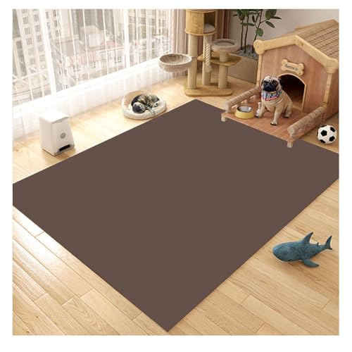 YOUCAI Haustier-Bodenmatte Wasserdicht PVC-Matte für Abwischbarer einfarbiger Teppich Läufer Fußmatte Wohnzimmer Deko Schlafzimmer für Eingang, Innenbereich und Küche SchwarzQ YOUCAI Haustier-Bodenmatte Wasserdicht PVC-Matte für Abwischbarer einfarbiger Teppich Läufer Fußmatte Wohnzimmer Deko Schlafzimmer für Eingang, Innenbereich und Küche SchwarzQ von YOUCAI