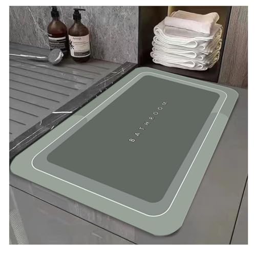 YOUCAI Modern Schlicht Badematte Schnelltrocknend Badezimmer-Fußmatte mit Kieselalgenschlamm rutschfest Waschbarer Läufer Badvorleger mit abstraktem geometrischem Muster 1 YOUCAI Modern Schlicht Badematte Schnelltrocknend Badezimmer-Fußmatte mit Kieselalgenschlamm rutschfest Waschbarer Läufer Badvorleger mit abstraktem geometrischem Muster 1 von YOUCAI