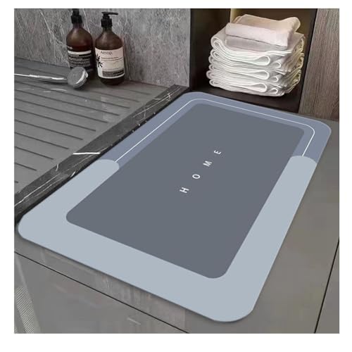 YOUCAI Modern Schlicht Badematte Schnelltrocknend Badezimmer-Fußmatte mit Kieselalgenschlamm rutschfest Waschbarer Läufer Badvorleger mit abstraktem geometrischem Muster 4 YOUCAI Modern Schlicht Badematte Schnelltrocknend Badezimmer-Fußmatte mit Kieselalgenschlamm rutschfest Waschbarer Läufer Badvorleger mit abstraktem geometrischem Muster 4 von YOUCAI