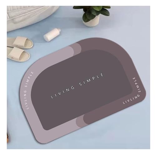 YOUCAI Modern Schlicht Badematte Schnelltrocknend Badezimmer-Fußmatte mit Kieselalgenschlamm rutschfest Waschbarer Läufer Badvorleger mit abstraktem geometrischem Muster 7 YOUCAI Modern Schlicht Badematte Schnelltrocknend Badezimmer-Fußmatte mit Kieselalgenschlamm rutschfest Waschbarer Läufer Badvorleger mit abstraktem geometrischem Muster 7 von YOUCAI