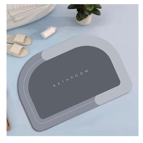 YOUCAI Modern Schlicht Badematte Schnelltrocknend Badezimmer-Fußmatte mit Kieselalgenschlamm rutschfest Waschbarer Läufer Badvorleger mit abstraktem geometrischem Muster 9 YOUCAI Modern Schlicht Badematte Schnelltrocknend Badezimmer-Fußmatte mit Kieselalgenschlamm rutschfest Waschbarer Läufer Badvorleger mit abstraktem geometrischem Muster 9 von YOUCAI